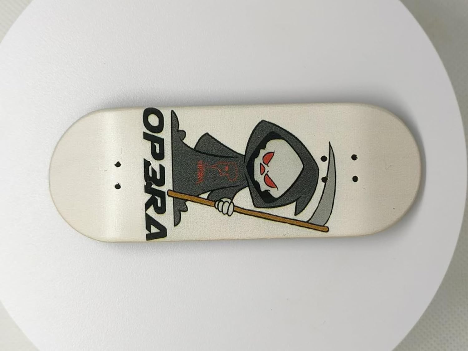 Pro Fingerboard Complete 34 * 96mm -Op3ra UV Printing Graphic-Update 65d Urethane Wheels and Quality Maples Wood-The Grim Edition