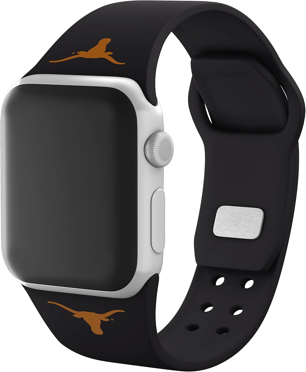 Affinity Bands Texas Longhorns Silicone Sport Band compatible with Apple Watch