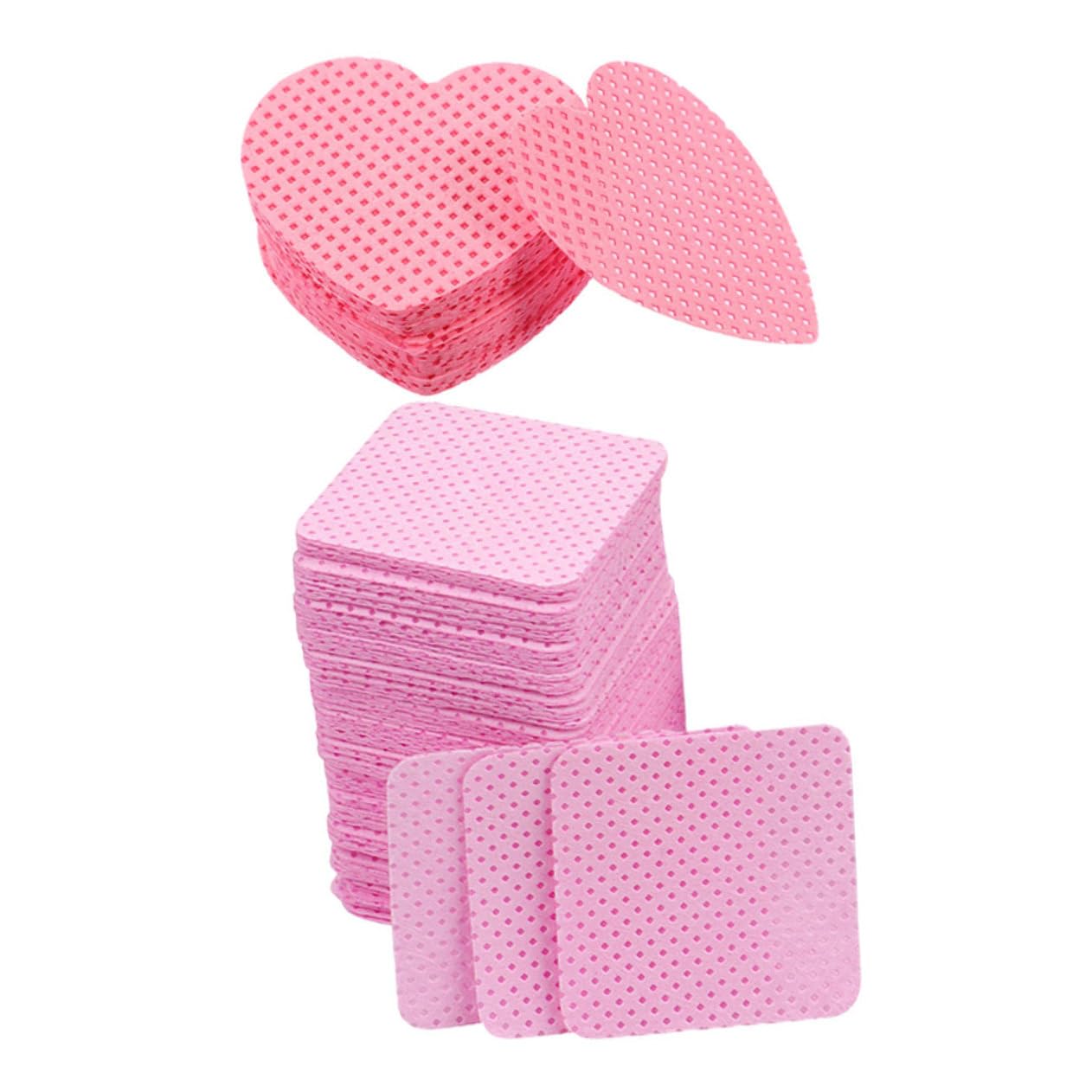 FRCOLOR Pads for Nail Polish Removal 400 Sheets Lint- Cotton Pads Makeup Eyelash Cleaning Travel Kit