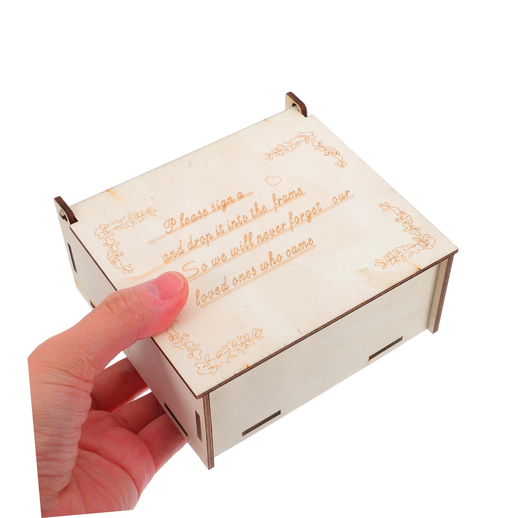 Alipis Caja De Mensajes De Madera Para Bodas Caja De Corazones De Madera Rústica Libro De Invitados Para Ceremonias Almacenamiento De Recuerdos y Mensajes Invitados Decoración De Bodas