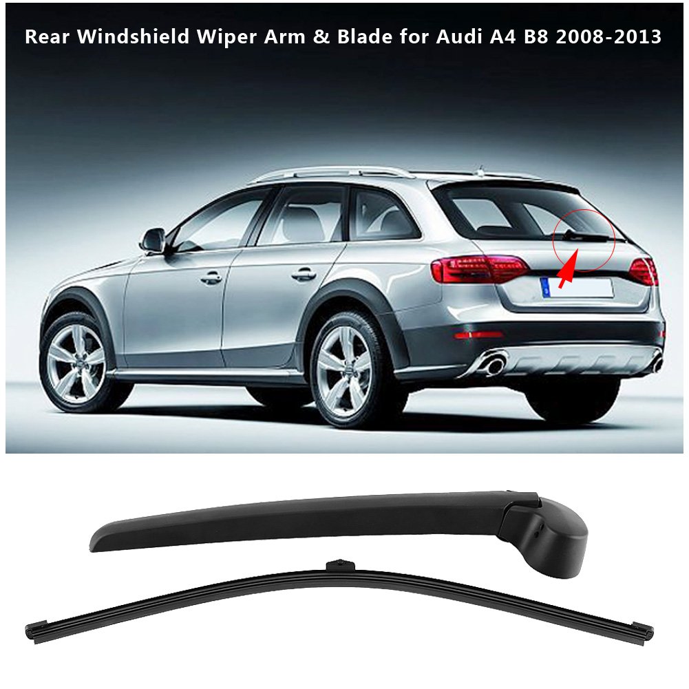 Für A4 Heckscheibenwischer -- Kunststoff Auto Heckscheibe Scheibenwischerarme Und -Blätter Für A4 B8 2008-2013