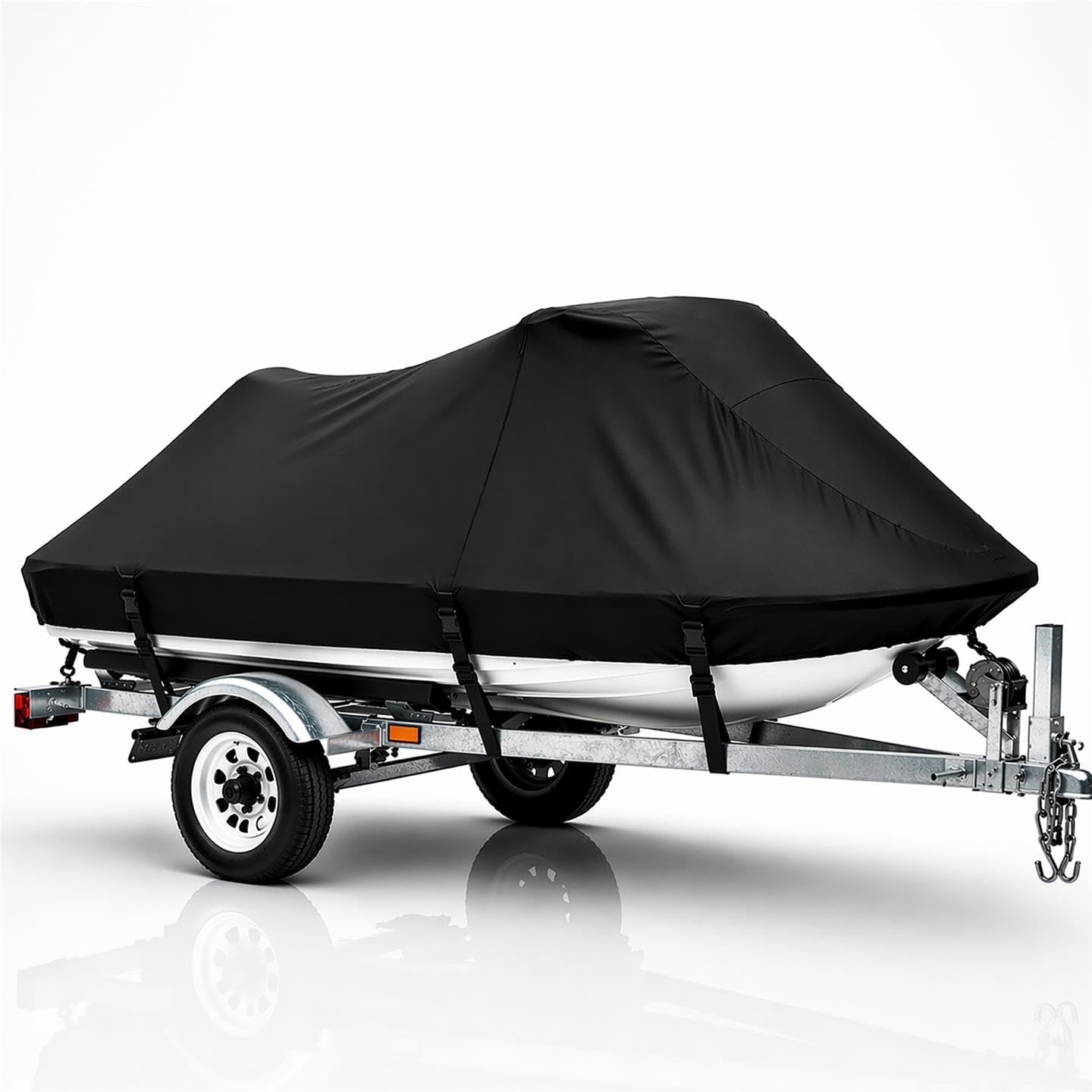 Jet Ski Cover for Seadoo GT, GTI, GTS, GTX Heavy-Duty 420 Denier Jetski PWC Trailerable Storage Mooring All Weather Cover - Black