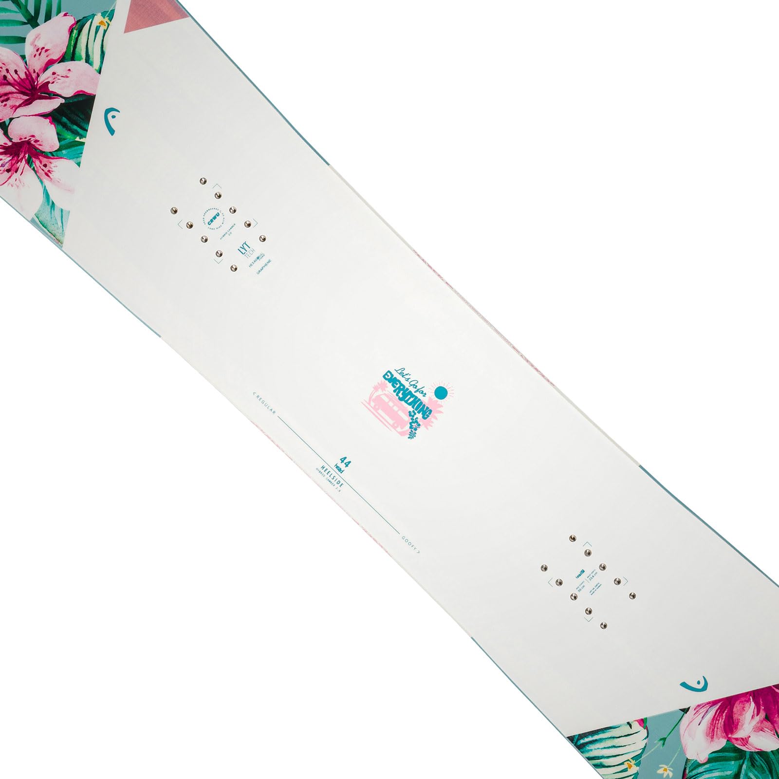 HEAD Snowboard da donna Everything LYT Durable Versatile All Mountain Lightweight Wood Core Hybrid Camber DCT 2.0 Snowboard senza attacchi