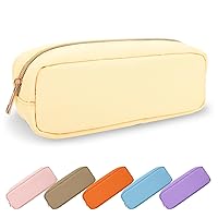 Vista 112 de Estuche pequeño para lápices y maquillaje para bolso, lindo estuche de lápices, bolsa de pinceles de maquillaje de nylon con cremallera, estuche