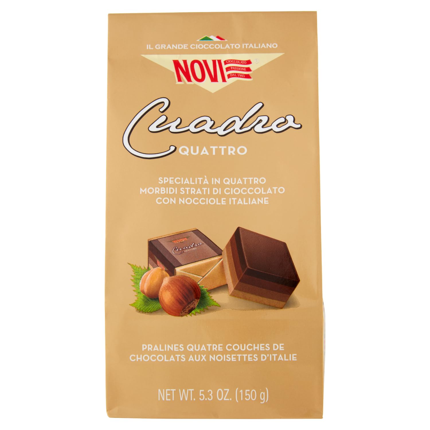 Cremino praliny włoskie czekoladki Cuadro Classico 150gr opk - Novi