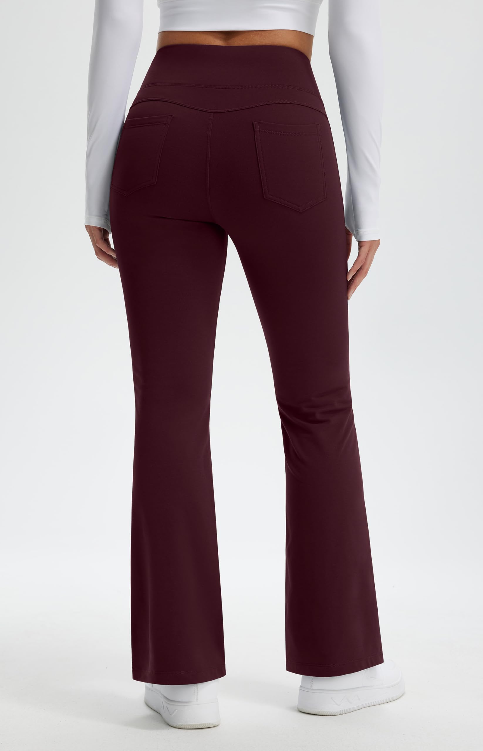 Libin - Legging termici da donna, a zampa d’elefante, pantaloni termici, impermeabili, invernali, adatti per lo yoga, con tasche