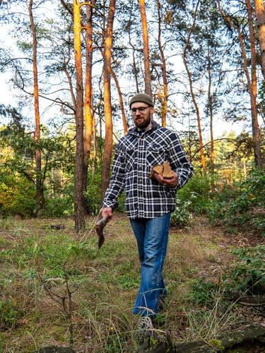 Mr.Stream Men's Hooded Coat Casual Thicken Plaid Work Flannel Snap Sherpa Lined Fleece Shirt Jacket3