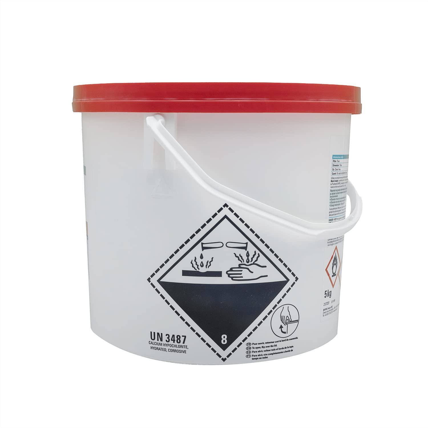 BAYROL CHLORYTE Granulés - 5kg | Chlore Choc Non Stabilisé - Désinfection Choc - Hypochlorite de Calcium à Dissolution Rapide + 10 Tests HPS OFFERTS 6 en 1