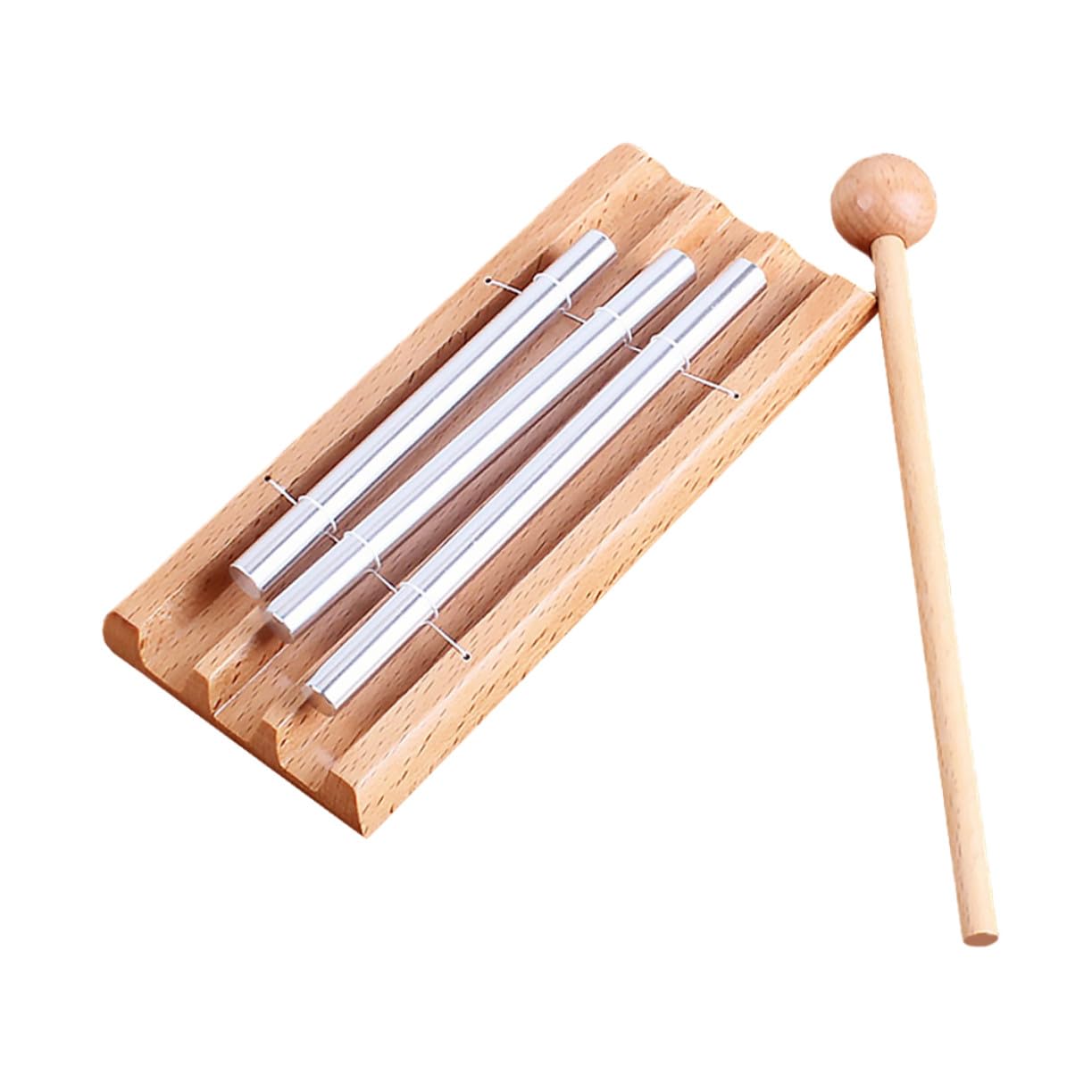 Campanas de Mesa de Tonos para Instrumento de Percusión Educativo con Sonido y Base Pulida para Aula y Meditación