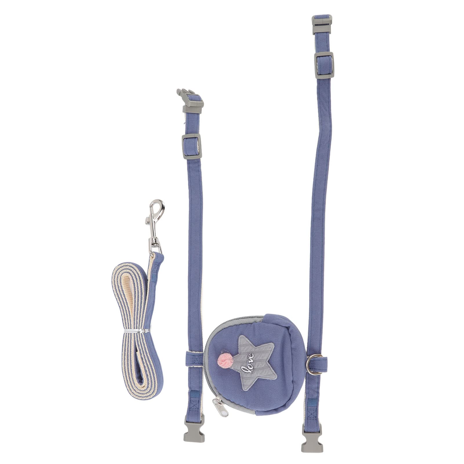 Gavigain Cat Harness with Backpack, Adjustable Fit, Starfish Pattern, Built in Snack Pouch, Safe and Comfortable, for Small Cats (3 7 lbs) (L (Suitable for 3.5?7.5kg / 7.7?16.5lb))