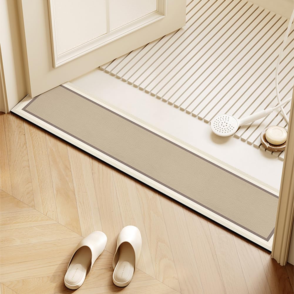 Tapis de bain antidérapant absorbant à séchage rapide en microfibre 10x120