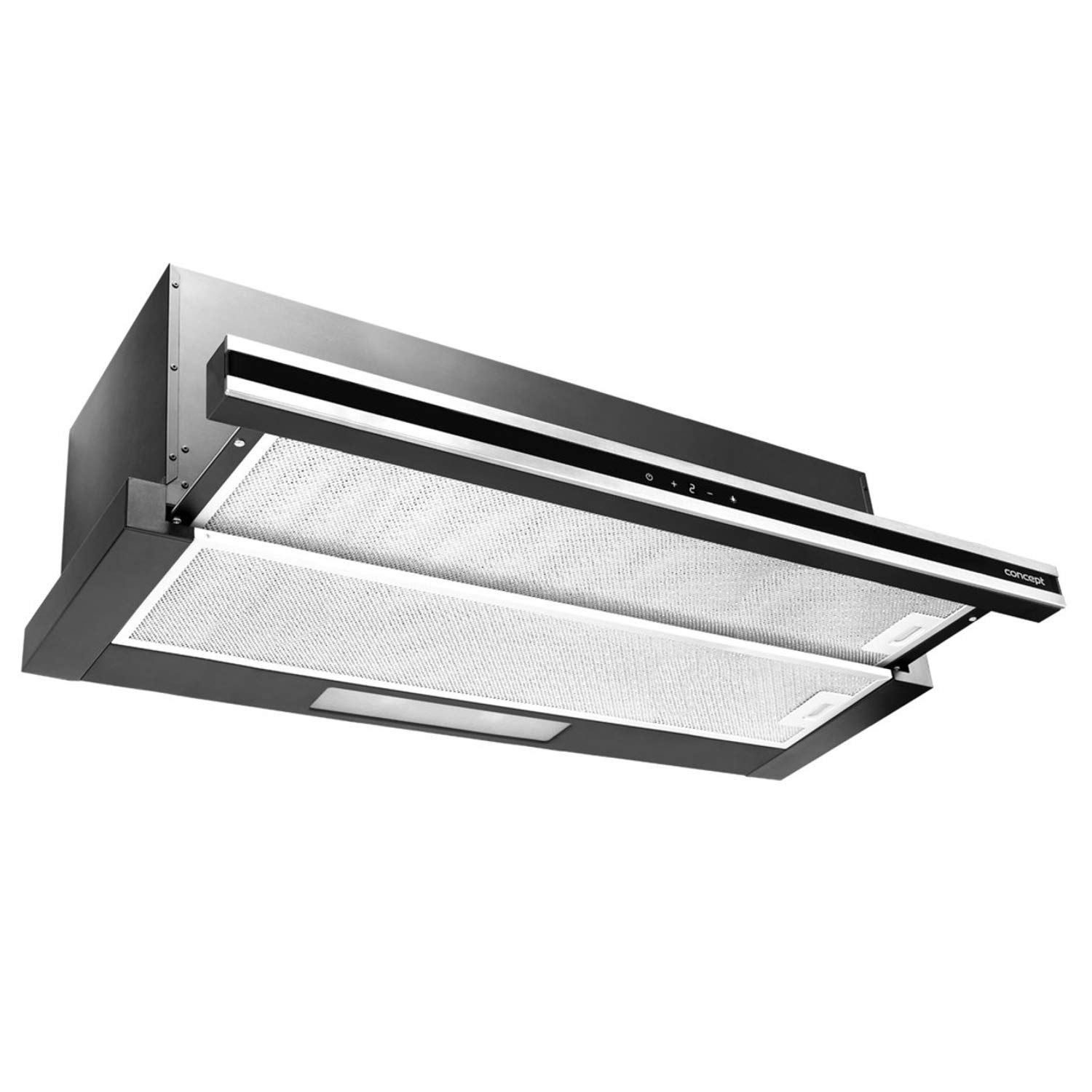 Concept OPV3890 Sinfonia - Campana extractora extensible (90 cm, con iluminación LED, 620 m³/h, 169 W)