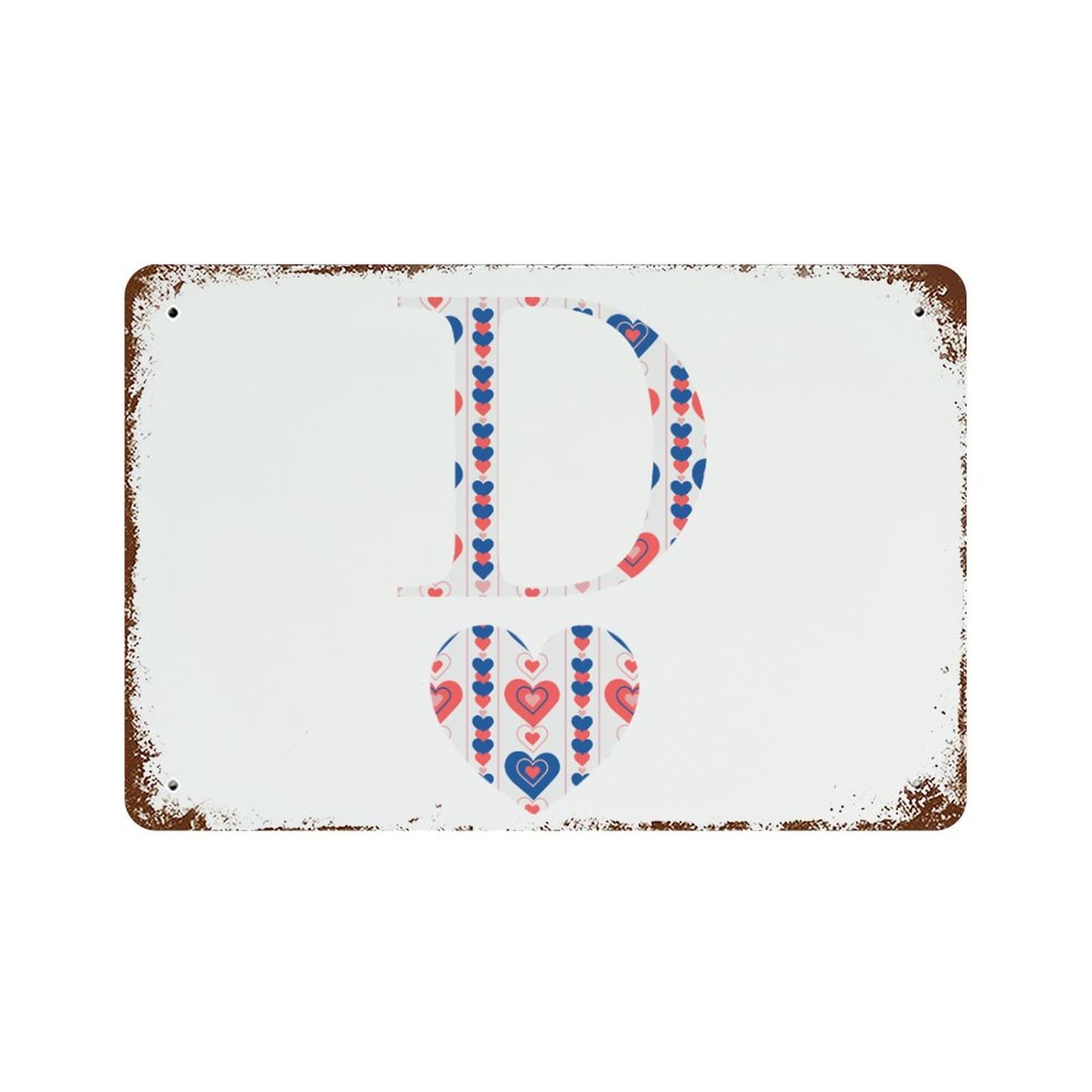 Plaque en étain vintage Saint-Valentin pour sublimer votre pelouse et votre cave
