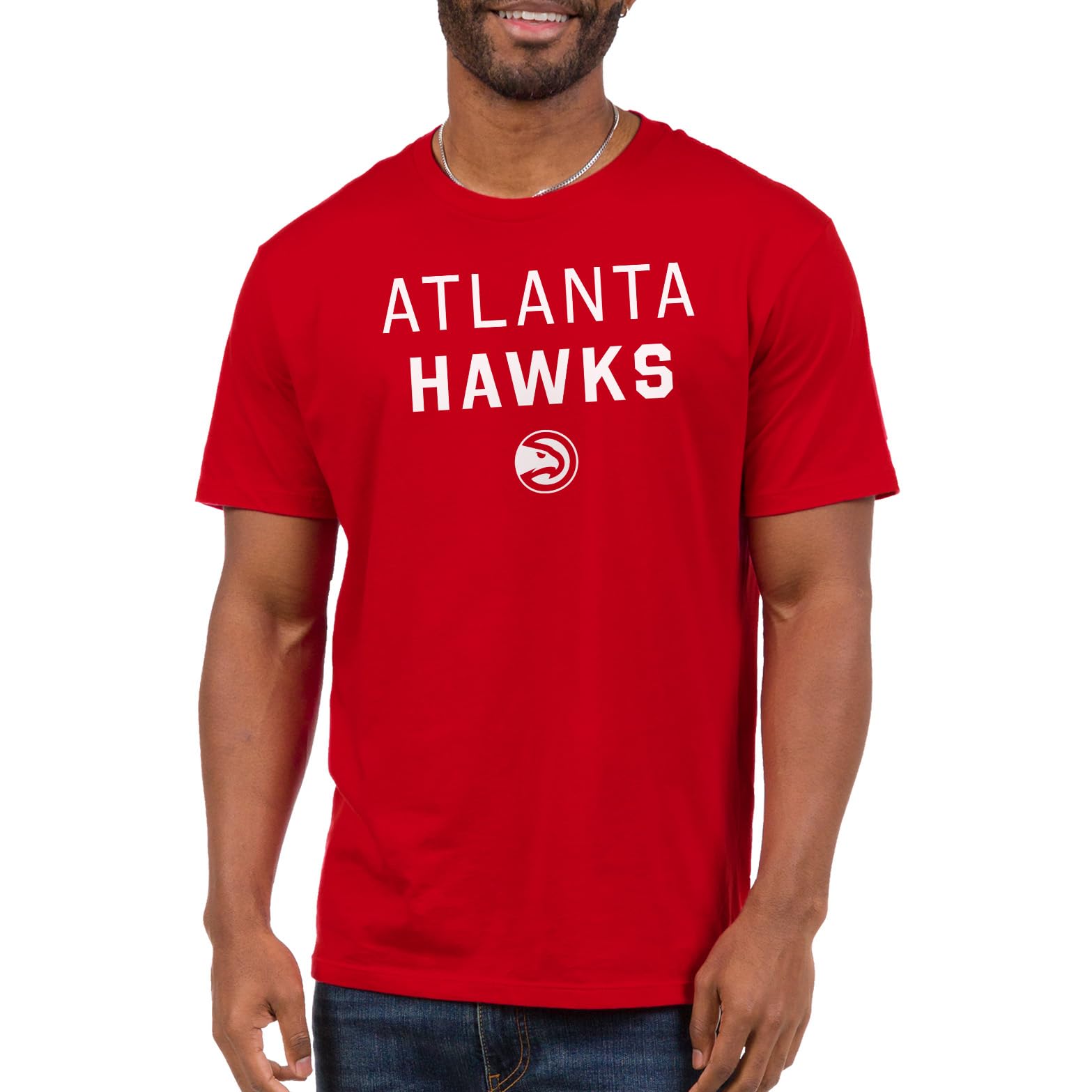 Junk Food NBA - Core Stacked - Officially Licensed Adult Short Sleeve Fan Tee for Men and Women
