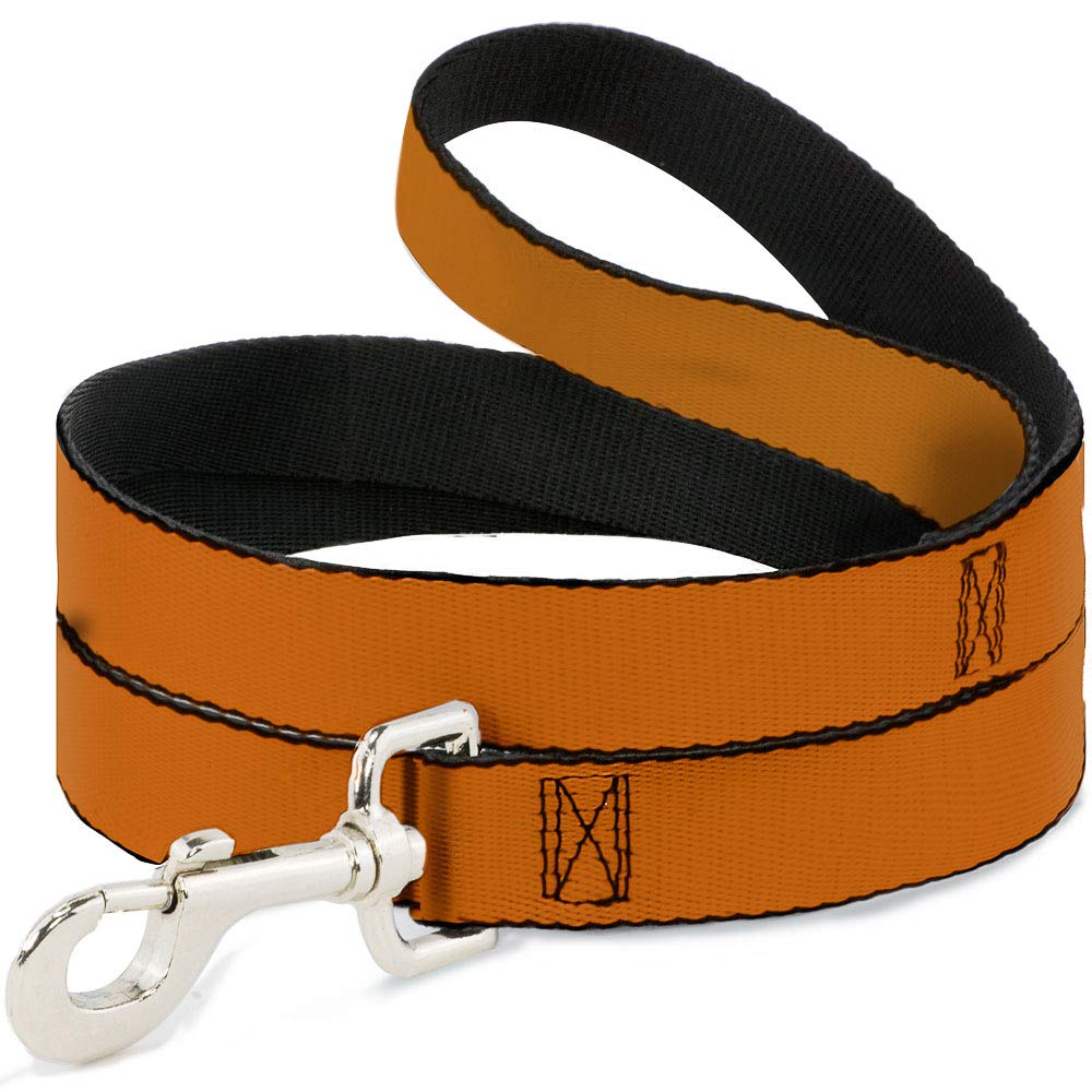 Laisse pour animal Buckle-Down orange en nylon haute densité avec mousqueton acier