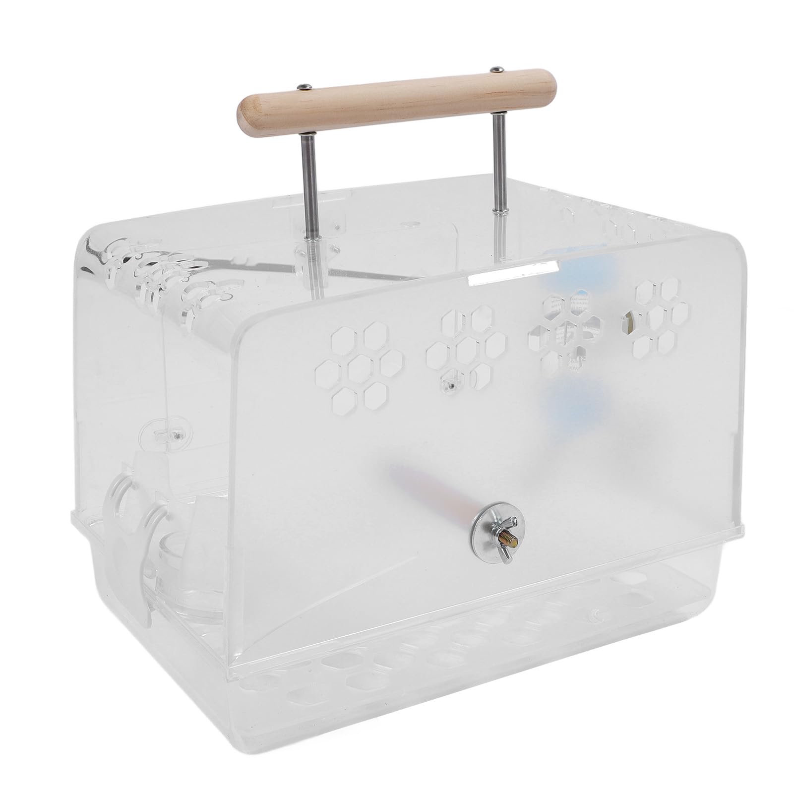 Hamster-Tragekäfig, Transparenter Acryl-Hamster-Reisekäfig mit Anti-Biss-Design, Tragbarer Kleintier-Tragekäfig mit Geräumigem Innenraum für, Ratten, Rennmäuse Im Freien