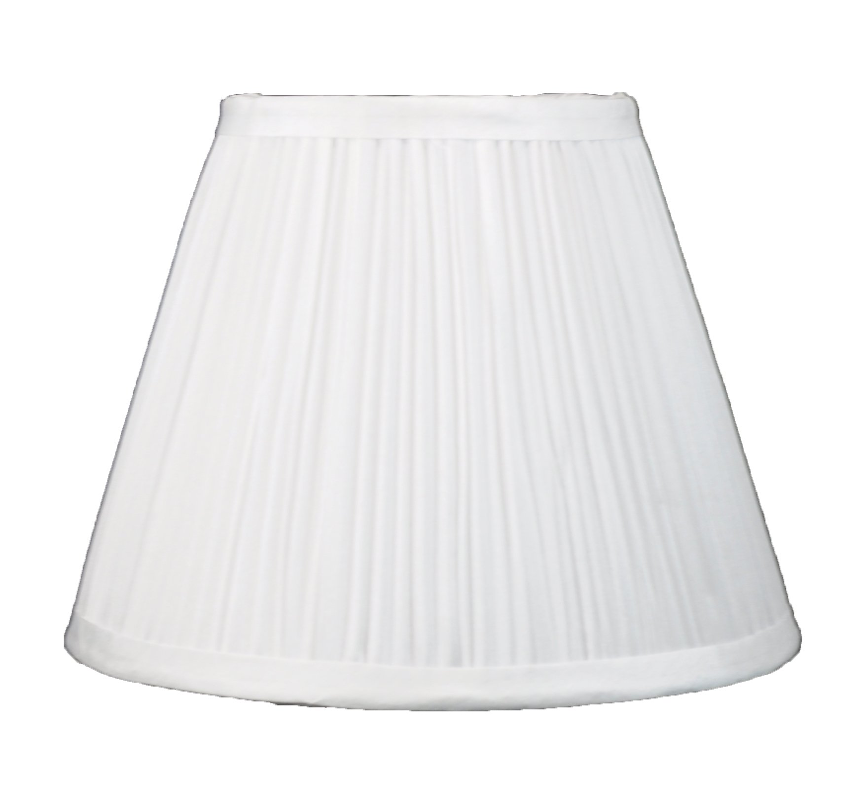 Urbanest Mushroom Pleated Softback Lamp Shade, Faux Silk, 5-inch by 9-inch by 7-inch, Off White, Spider Fitter
