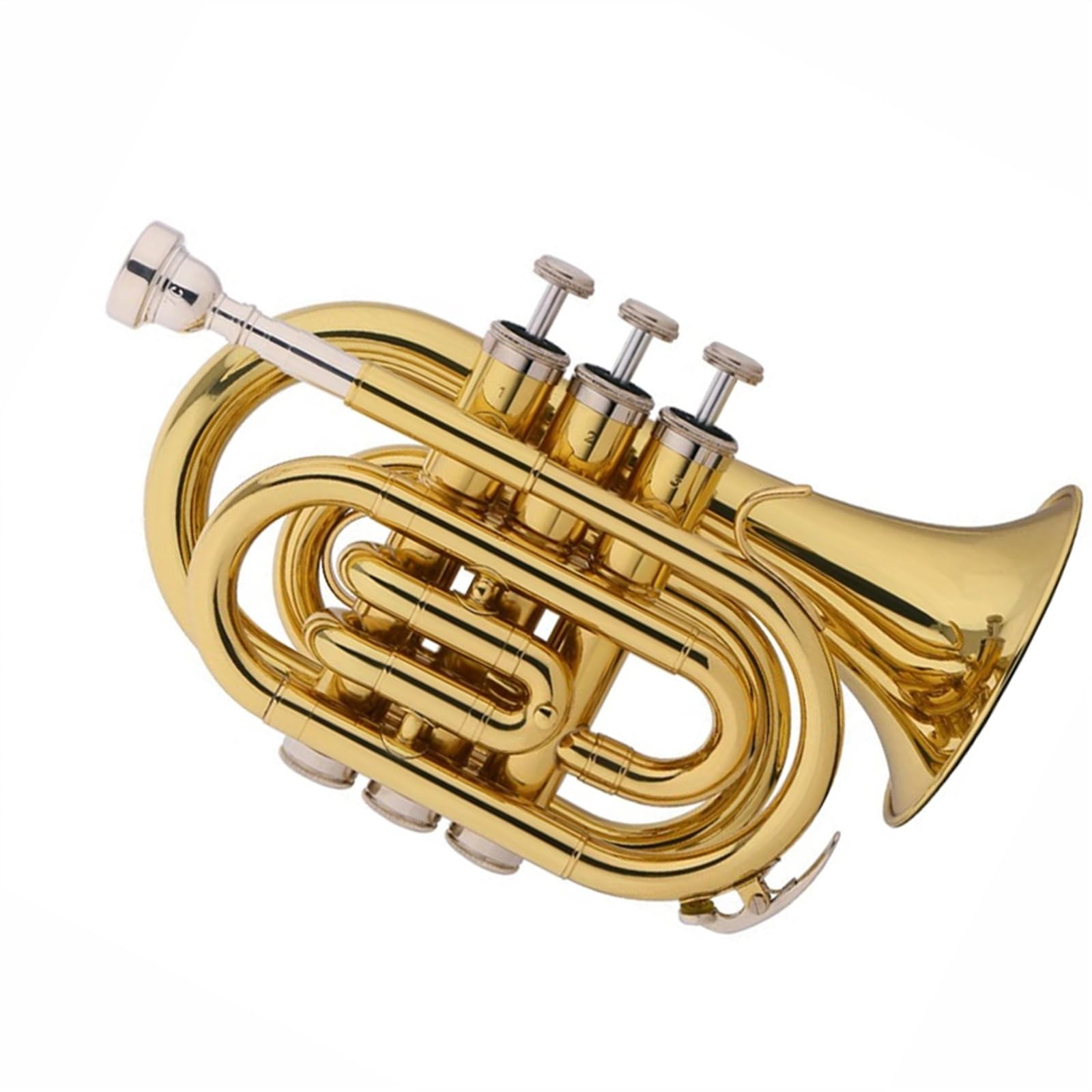 Trąbki Trąbka Kieszonkowa B-dur Instrument Muzyczny Profesjonalny Standardowy Trąbka Mosiądz Wykwintny Początkujący