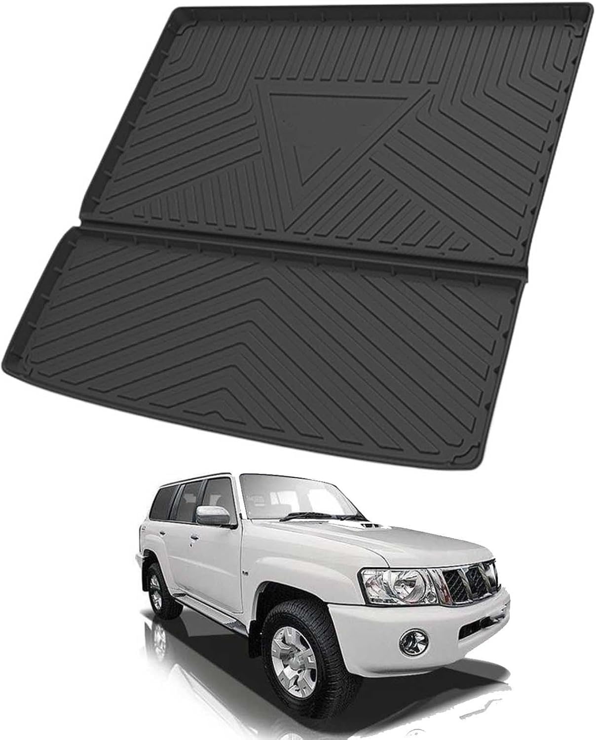 PLAKDFUU Bootmat for Nissan Patrol 7-seater 2011 easyclean protector