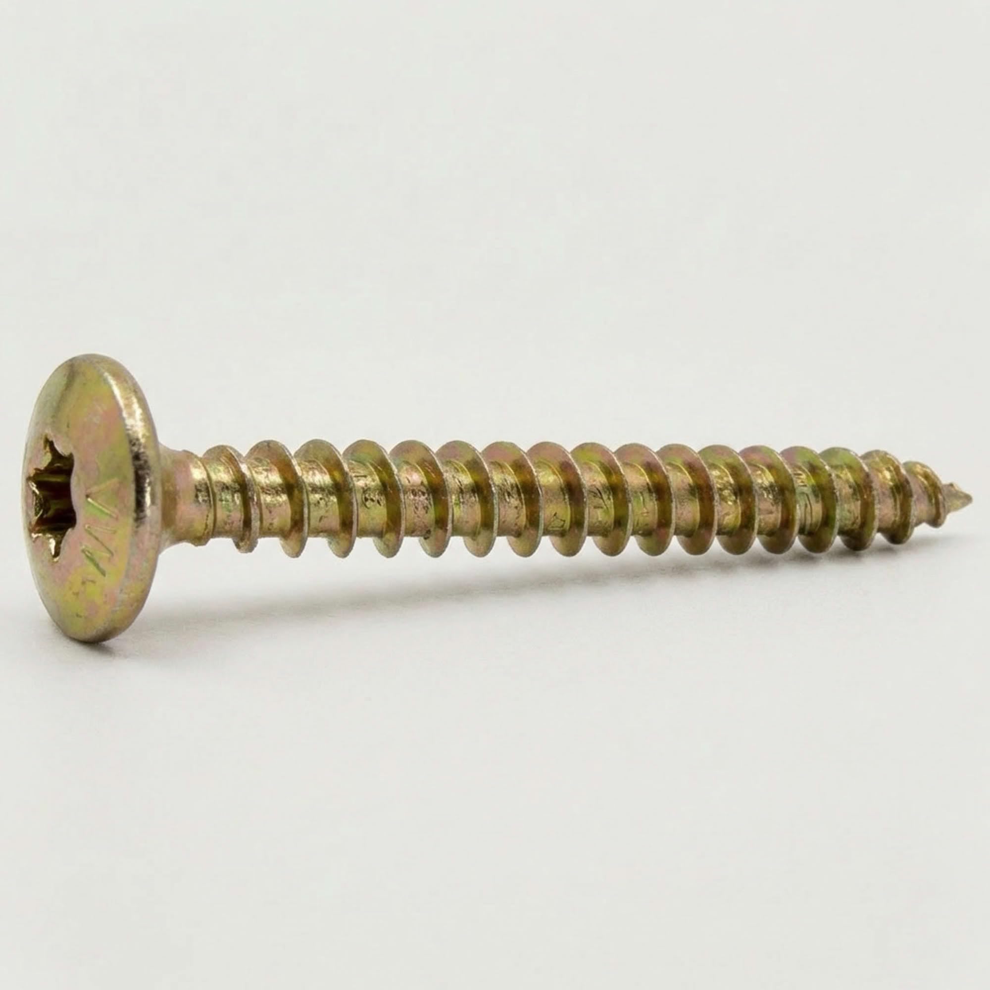 200 Vis Penture Torx acier bichromatées (jaune/or) 7 X 30