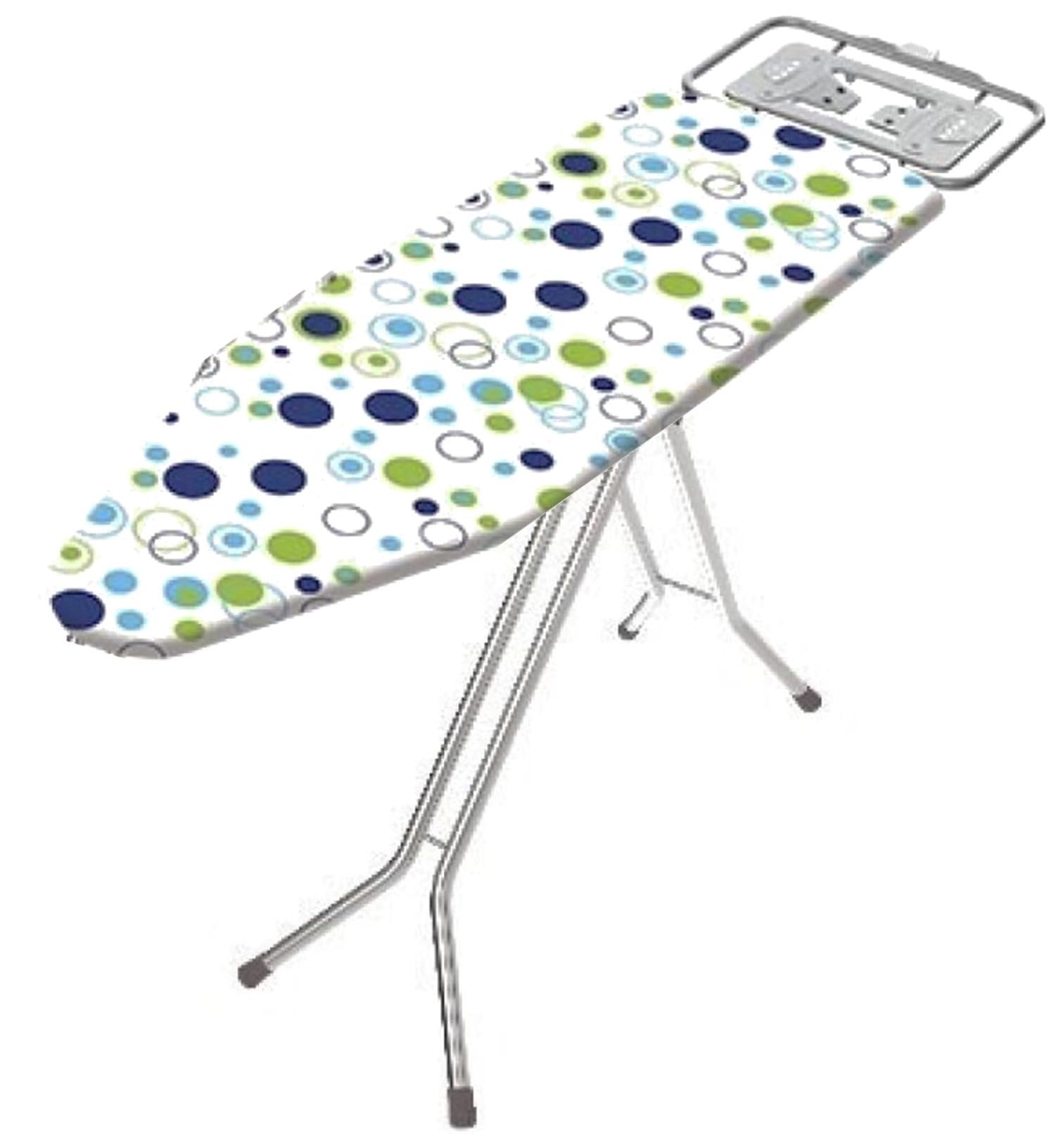 Tabla de Planchar Cok - Envio 24h - Muy Estable | Altura Regulable | Malla Metálica | Reposa-Planchas | Estructura Plateada | Medidas: 120 x 38 cm