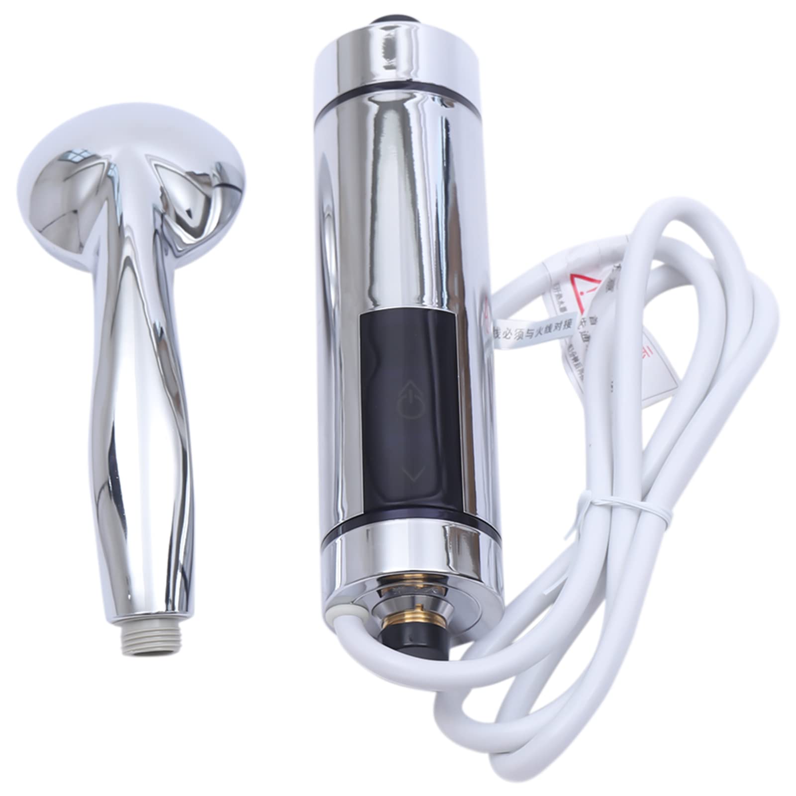 15 dB, pantalla táctil IPX4 + pantalla LED, válvula de control inteligente, calentador de agua de 230 V, grifo con batería de cocina, juego completo – Incluye alcachofa de mano, soporte, válvula y