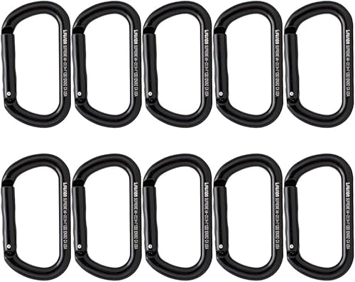 Fusion Climb Mosquetón Supreme Straight GATE - Aluminio ligero, sin bloqueo, nariz de llave, forma ovalada | Certificado CE EN 362 para escalada,