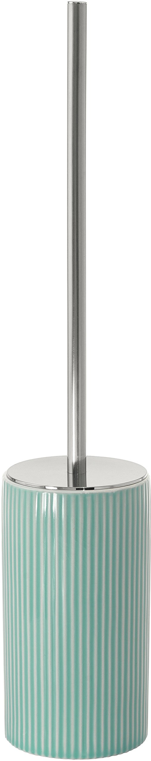 Gedy Sabina Toilet Brush Holder Ceramic, Aquamarine, 9.3 x 9.3 x 46