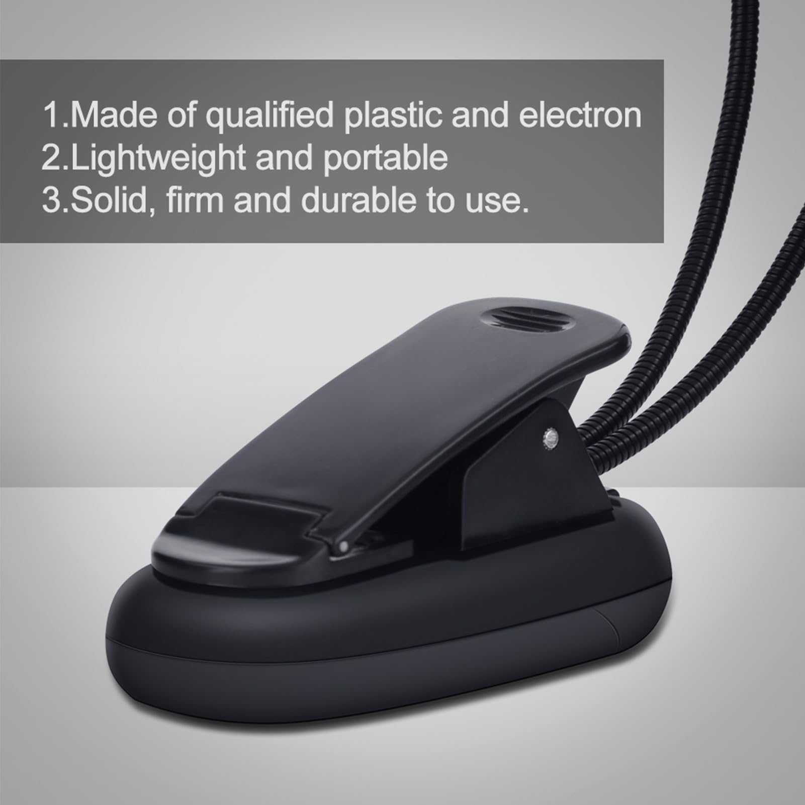 Lumière Bureaulamp Flexibel Zwart | Verstelbare LED Bureaulamp | Met Klok en Wekker