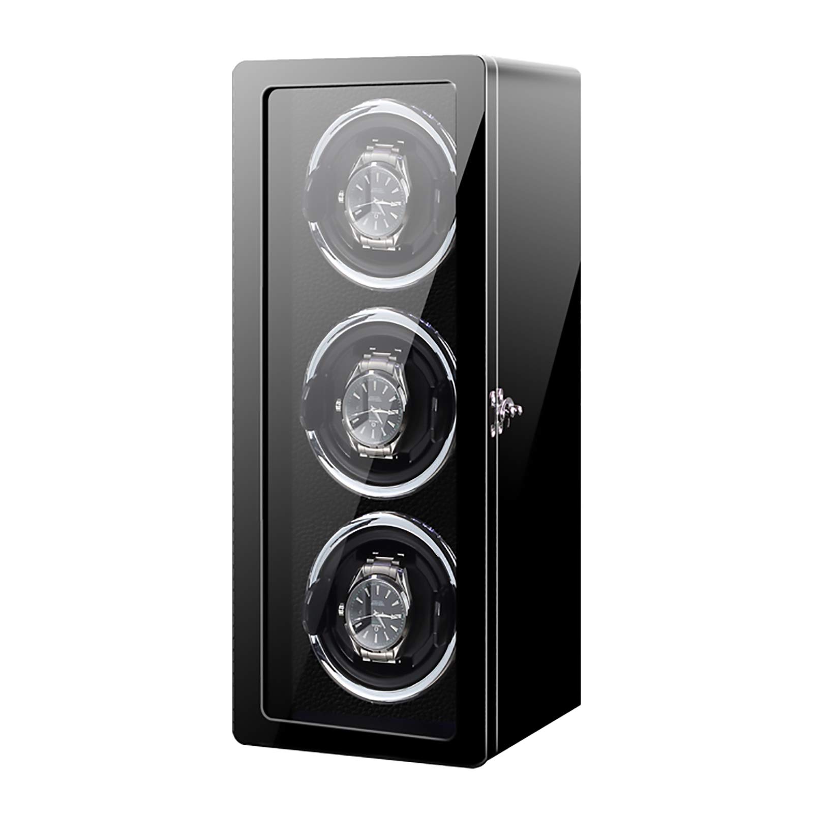 QUSYZD Spinner Winding Box Watch Winders - Smart Vertical Watch Winding Box Automatic Mechanical Watches Shaker Quiet Motor Rotating Watch Device Unique 5 Rotation Modes Quiet a,B-3