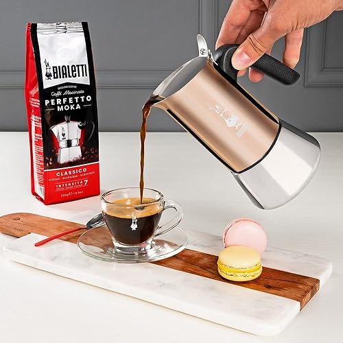 Vista 2 de Bialetti - Nueva Venus Induction, Cafetera de Espresso de Acero Inoxidable para Estufa, Adecuada para Todos los Tipos de Hornillas, 6 Tazas