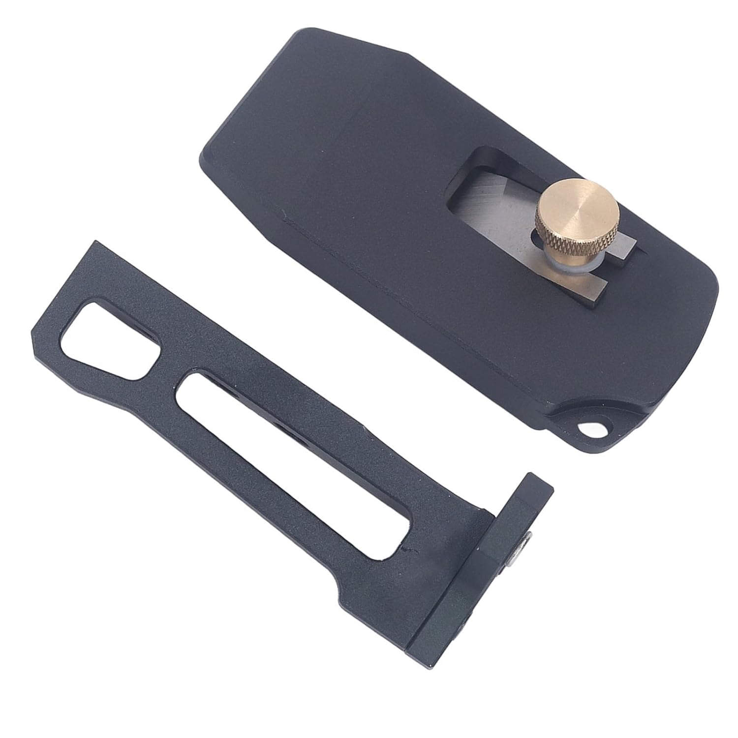 Professional Chamfer Plane Trimmer Woodworking Tool Durable Aluminum Alloy Corner Banding for PVC ABS Melamine Veneer Panel Furniture Cabinet Making 2Pcs Set with Wrench