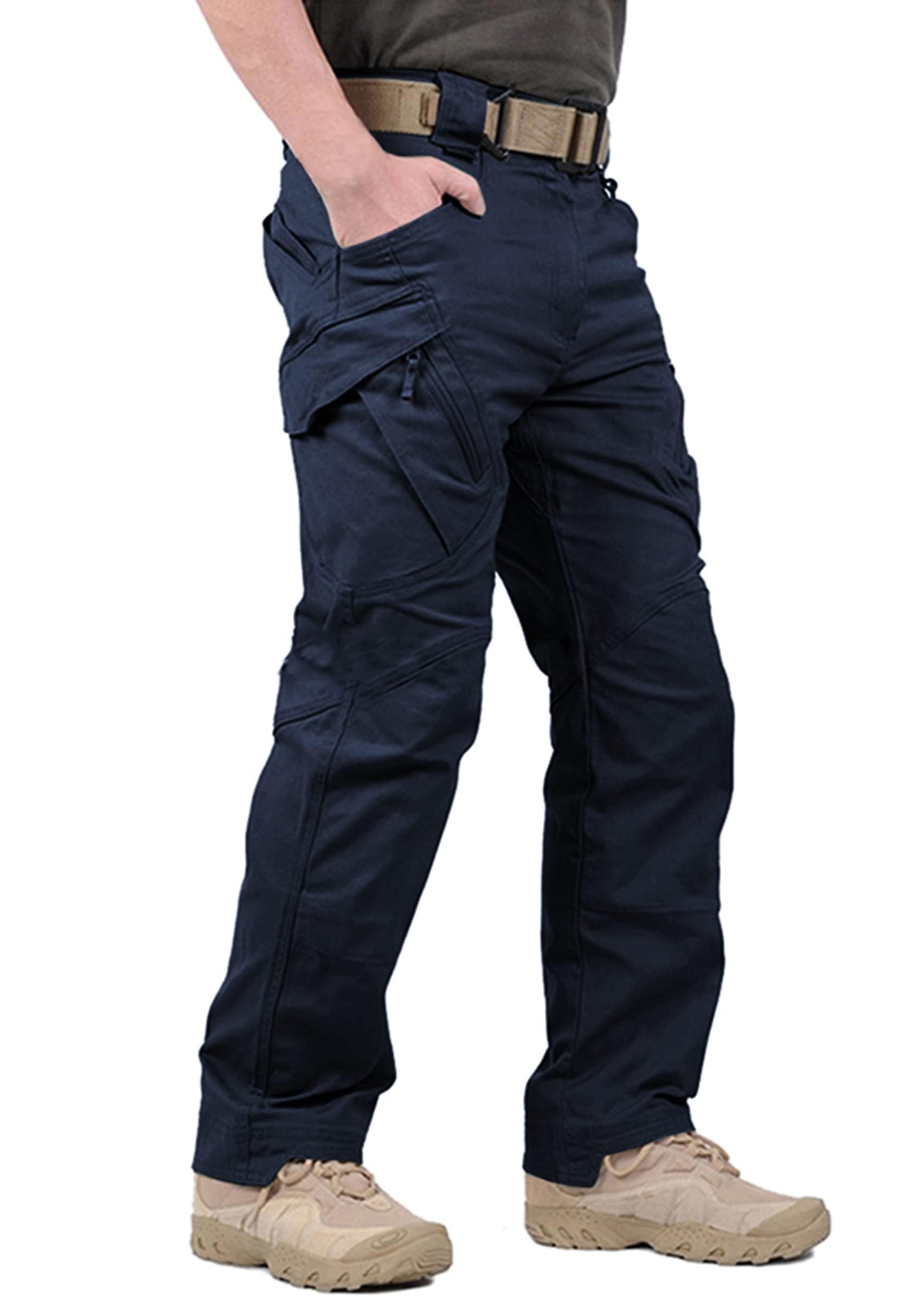 LABEYZON Men's Casual Cargo Work Pants Outdoor Lightweight Military Tactcial Pants for Men with 9 Pockets