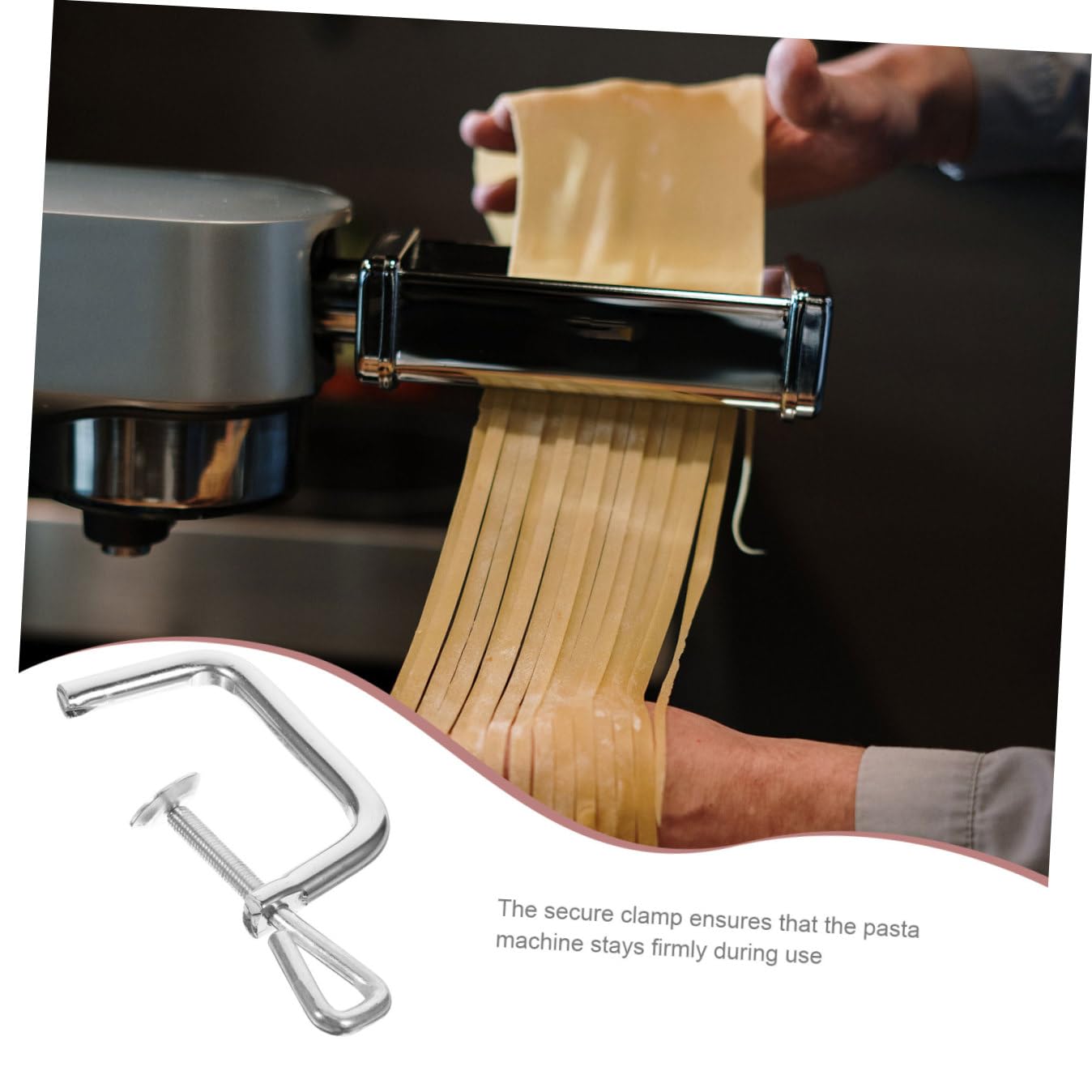 Morsetto di Fissaggio Clip di Ricambio, Facile Installazione e Manutenzione per Macchina per Pasta in Lega di Ferro per Macchina da Pasta Manuale
