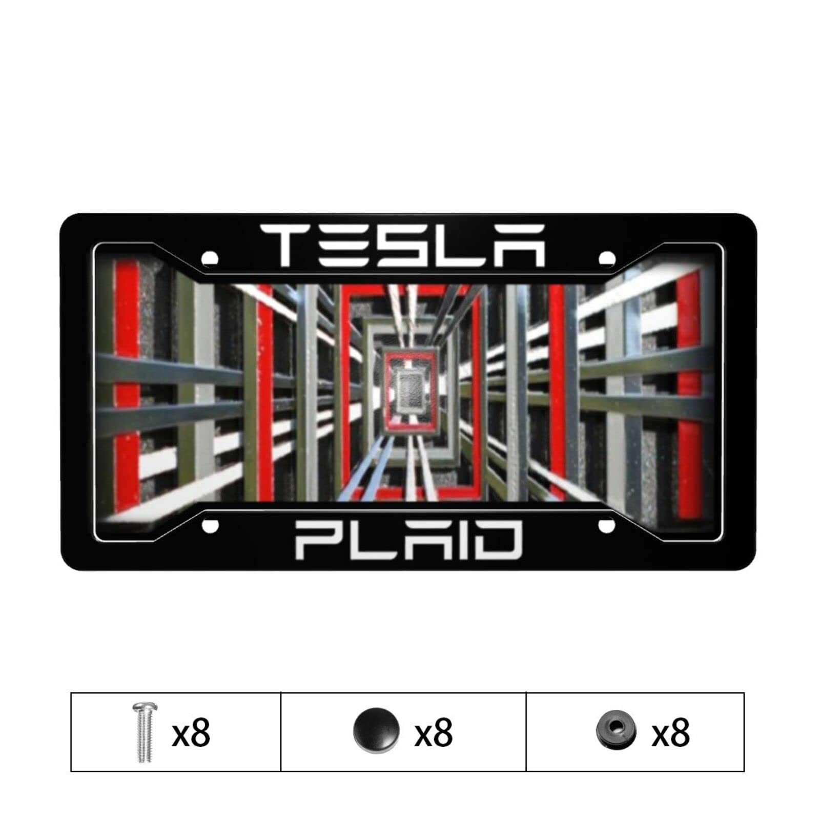 テスラ　ポケット・プレート Amazon.co.jp: ナンバープレートとフレーム テスラフロント