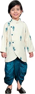 POLKA TOTS Elegant Traditional Dhoti Kurta Set for Baby Boys – Soft Cotton Ethnic Dress for Festivals – Comfortable Indian...