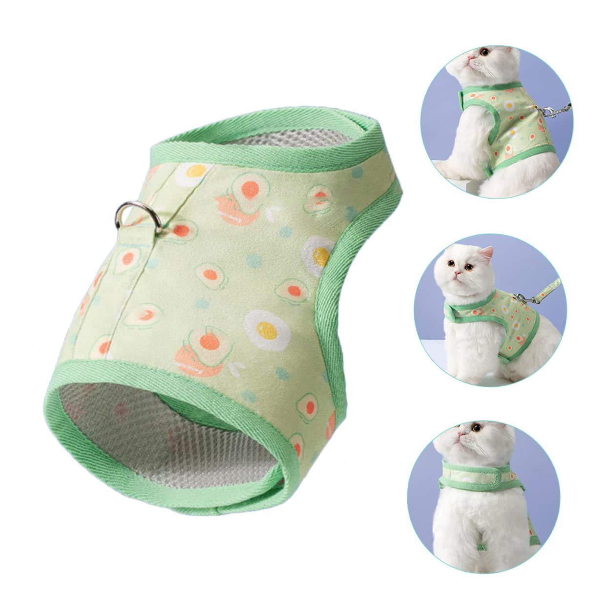 Kisangel 4juegos Arnés para Gato con Diseño De Arnés De Vestido Transpirable para LB