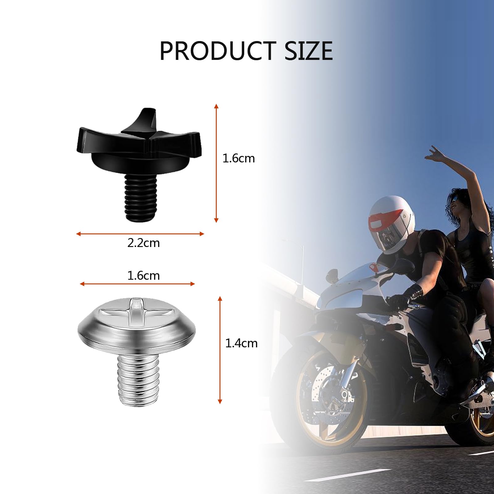 8pcs Motorcycle Helmet Visor Screws,Motorcycle Helmet Screws,Helmet Accessories for Motorcycle Helmets (Black, Silver)