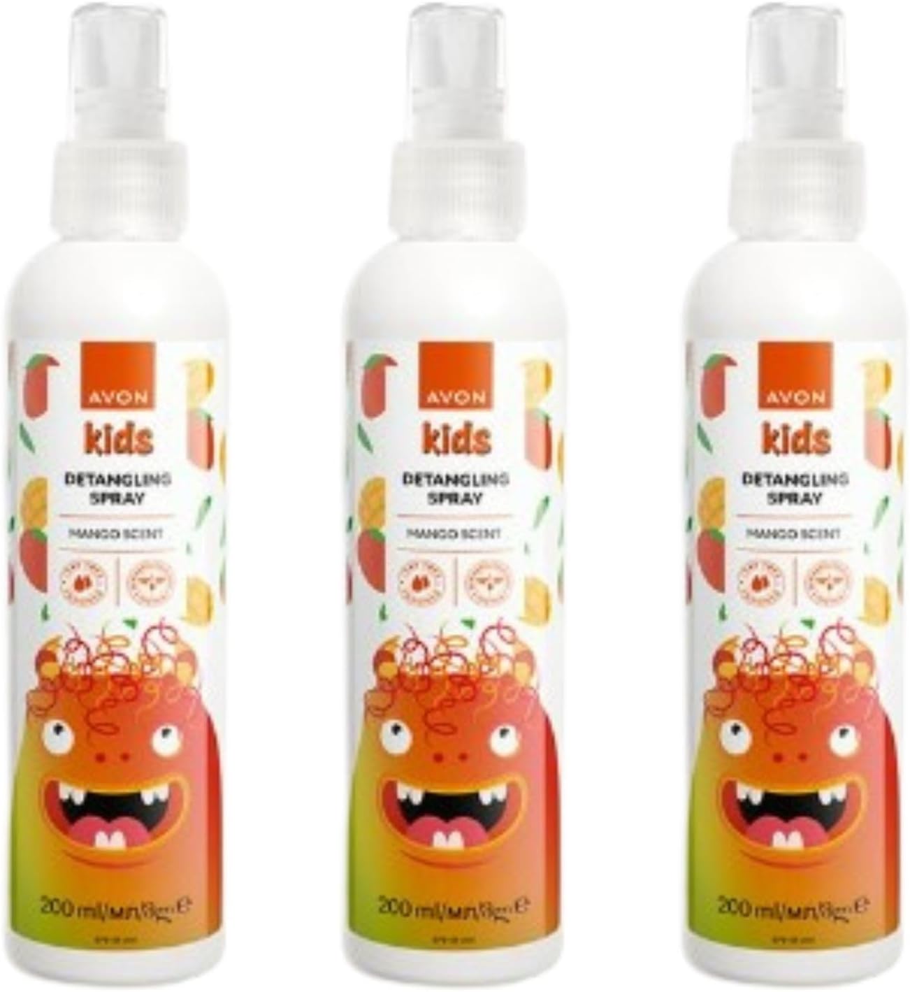 3 x Avon Naturals Kids hair Tamer/detangling spray x 200ml
