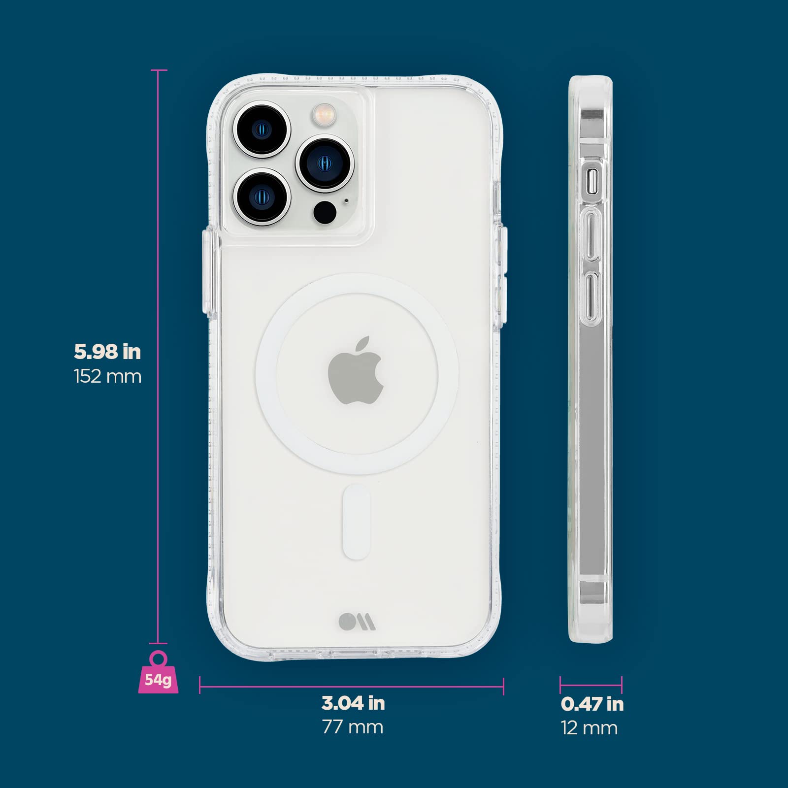 Amazon.com: Case-Mate Tough Plus Series iPhone 13 Pro Case Clear