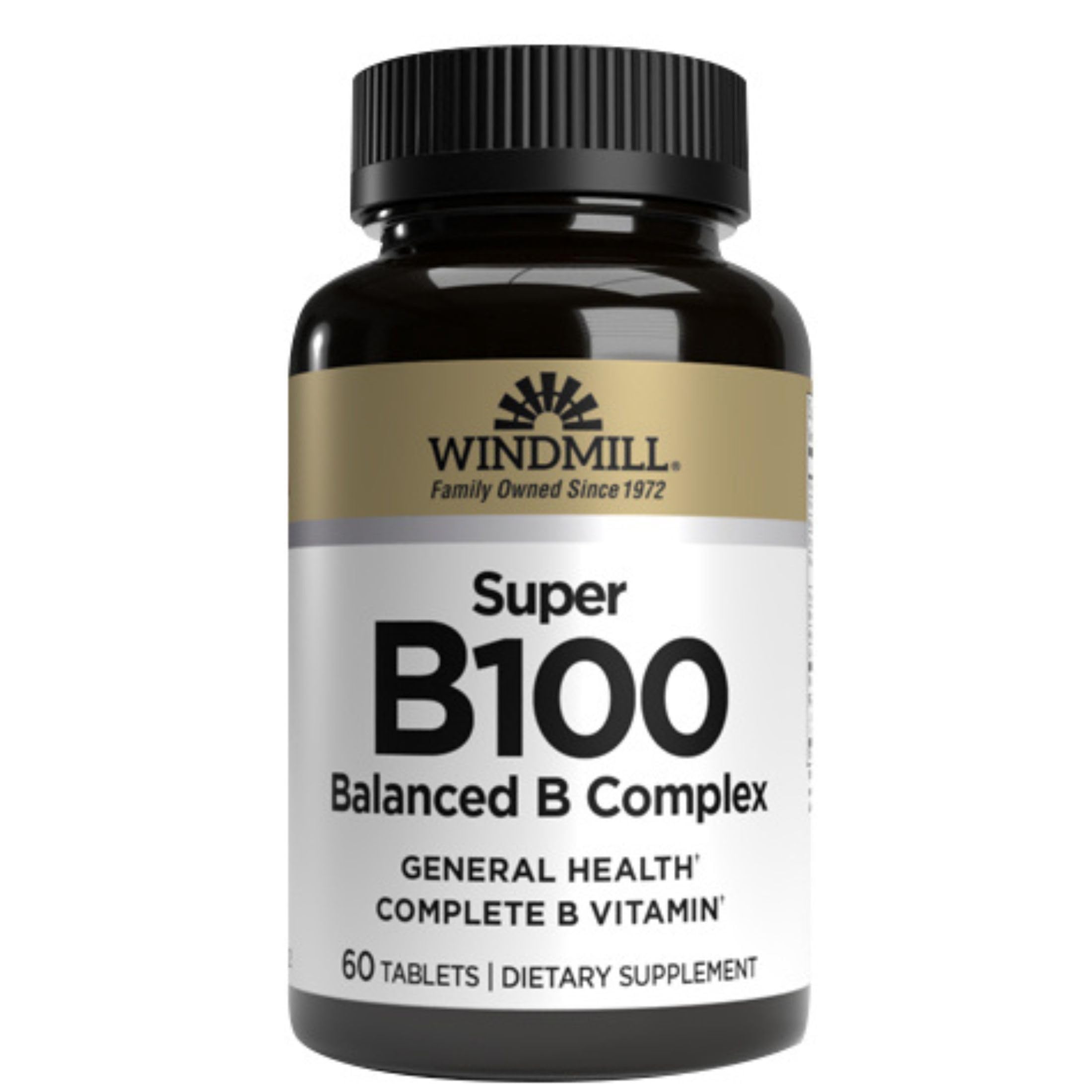 Windmill Vitamin B-100 Complex Tablets Size: 60