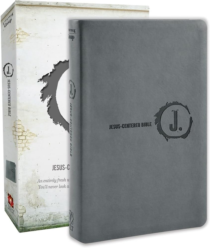 Jesus-Centered Bible NLT, Charcoal