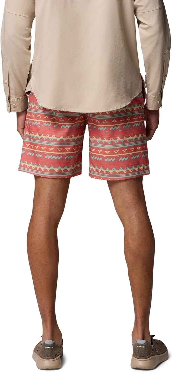 Columbia Mens PFG Rambler Printed Water Short, Rosewood Waved, X-Small x 8 - Image 2