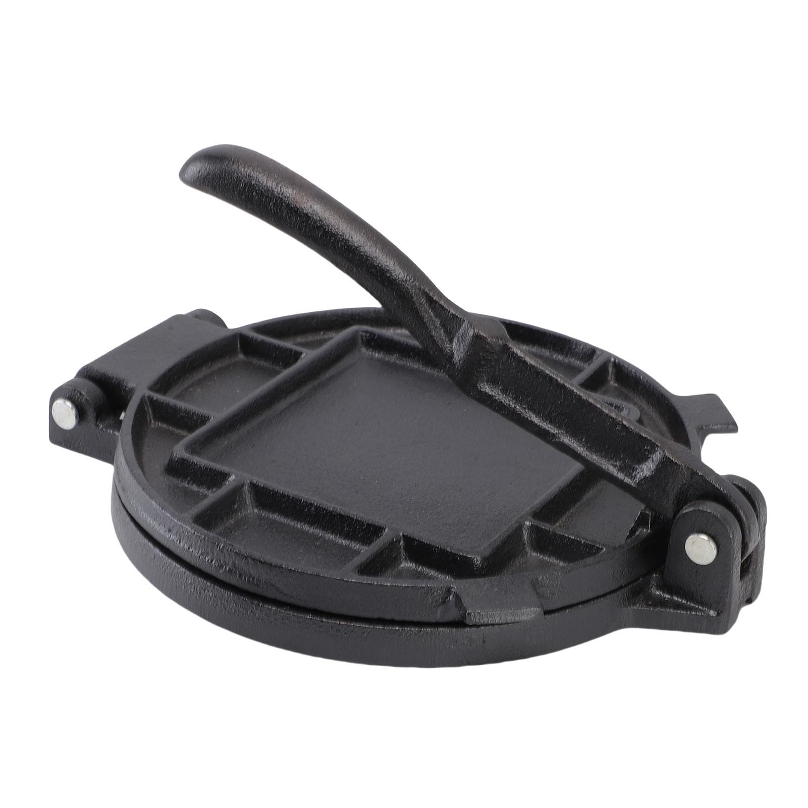 LiebeWH Tortilla-Presse, 7,3 Zoll, Gusseisen, Manueller Tortilla-Maker, Robuste Pfannkuchenpresse für Zuhause, Küche, Camping, Flache Teigpresse für Quesadilla-Mehl, Kochen, Familien-Grillpartys