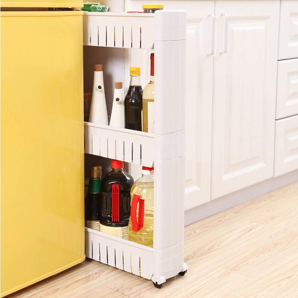 Buy Yaheetech 3Tier Slim Slide Out Kitchen Storage Trolley Cart