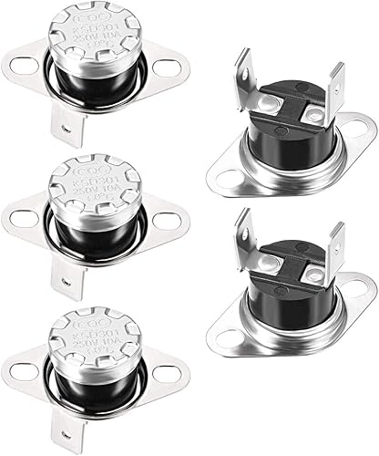 Miniatura 9 de uxcell KSD301 Termostato 284.0 °F/284°F 10A N.C Ajustar interruptor de temperatura de disco rápido para microondas, horno, cafetera 2 piezas