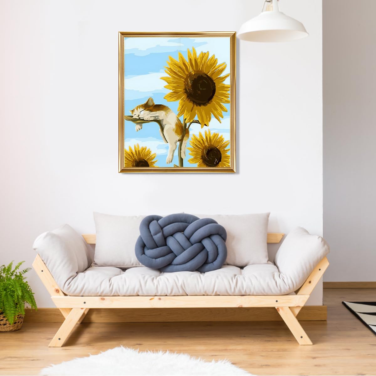 Peinture Par Numéros 40x50 Cm – Kit Acrylique Pour Adultes Et Enfants – Toile, Pinceaux, Crochets