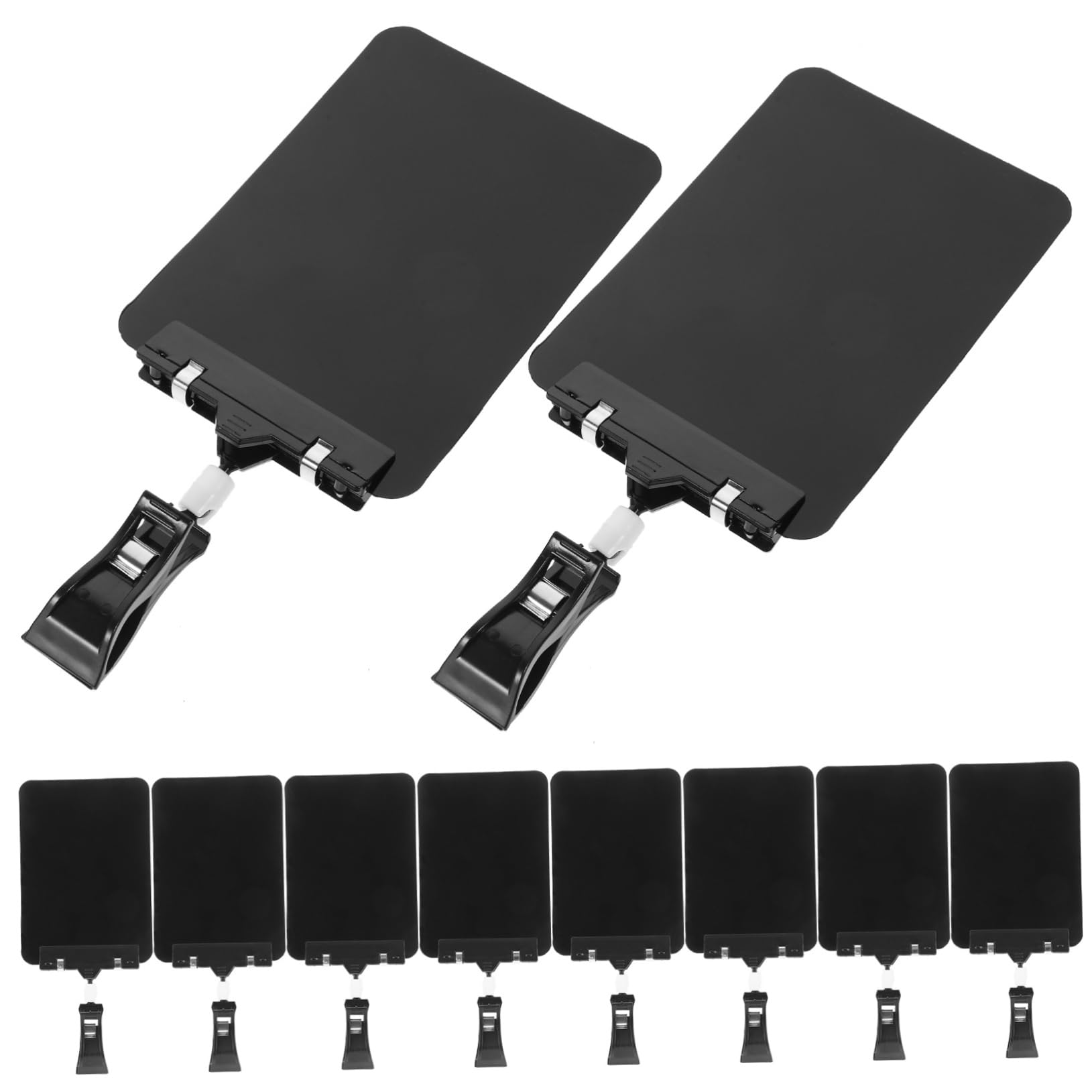 Operitacx 50pezzi Tag Prezzo Con Clip Supporti Per Etichette Plastiche Riutilizzabili Design Cancella Prezzo Per Negozi e Supermercati Per Organizzazione Cucina e Scuola