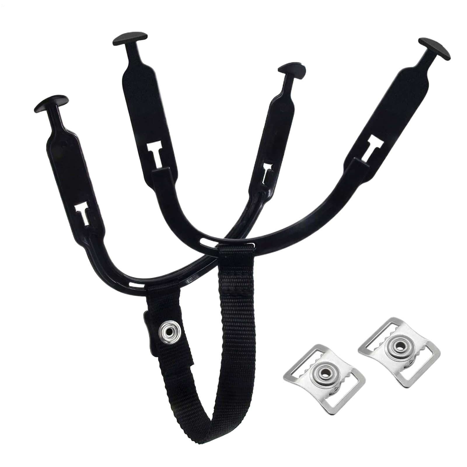 Mentonnière pour casque de hockey sur glace – 20 cm de remplacement pour casque de sport pour jeunes, longueur étanchéité réglables, construction caoutchouc nylon durable | Fixation sécurisée de
