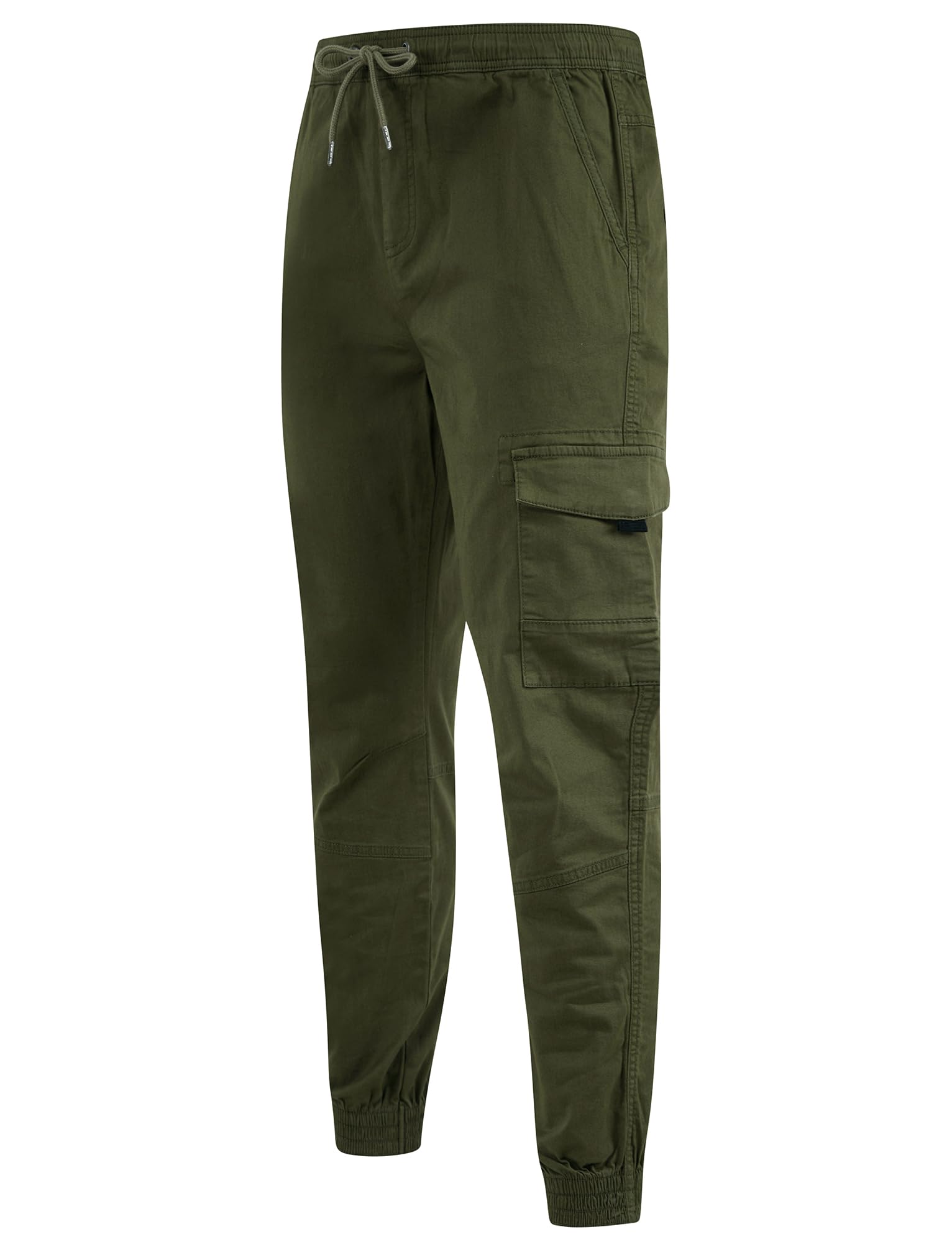 Tokyo Laundry Men's Grape Leaf Lance Cotton Twill Cuffed Multi-Pocket Cargo Jogger Pants